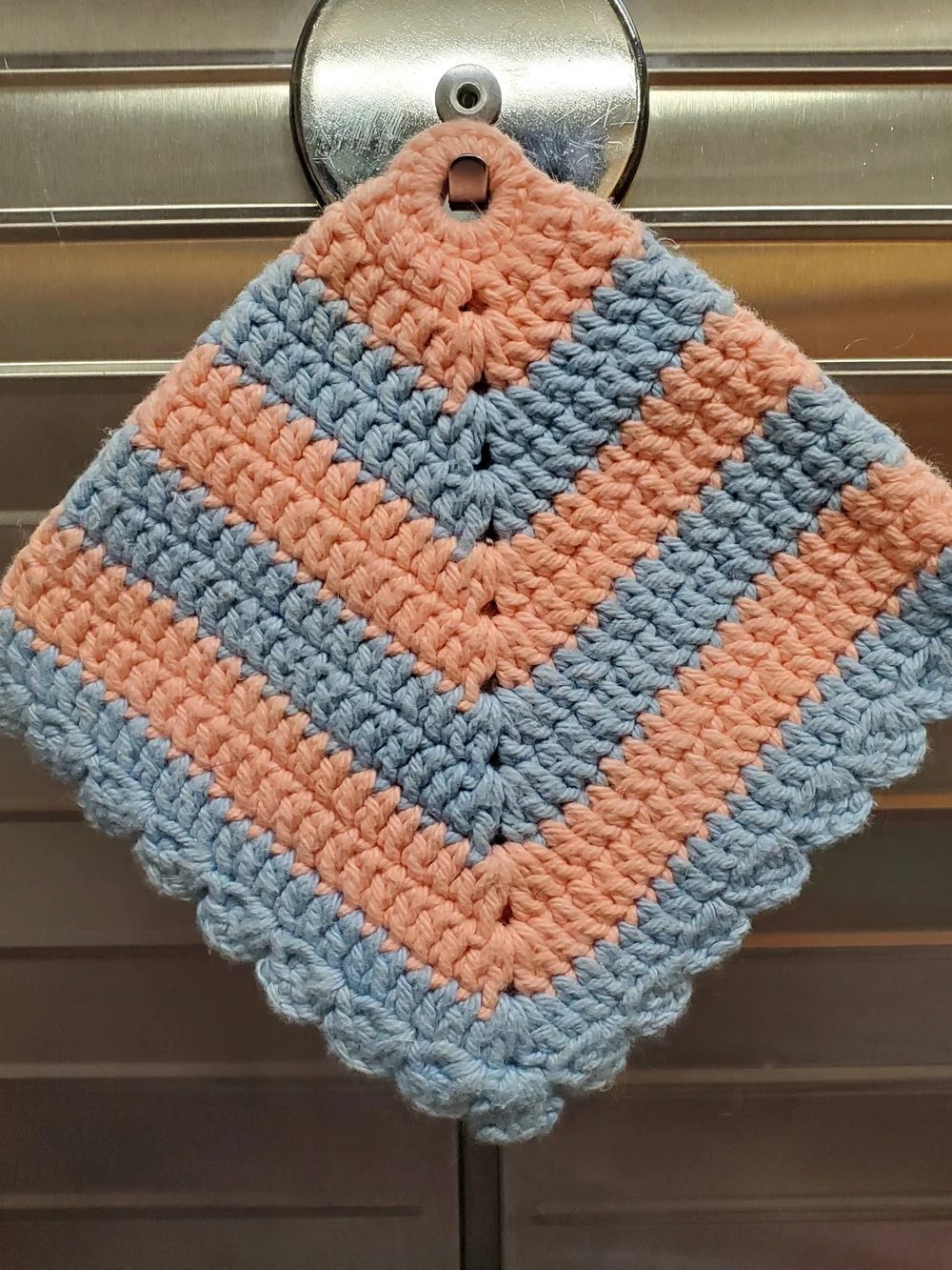 Handmade Granny Core Double Crochet Cotton Potholders Hot Pads Trivet